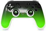 Skin Decal Wrap works with Original Google Stadia Controller Smooth Fades Green Black Skin Only CONTROLLER NOT INCLUDED