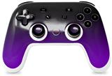 Skin Decal Wrap works with Original Google Stadia Controller Smooth Fades Purple Black Skin Only CONTROLLER NOT INCLUDED