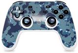 Skin Decal Wrap works with Original Google Stadia Controller WraptorCamo Old School Camouflage Camo Navy Skin Only CONTROLLER NOT INCLUDED