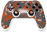 Skin Decal Wrap works with Original Google Stadia Controller WraptorCamo Old School Camouflage Camo Orange Burnt Skin Only CONTROLLER NOT INCLUDED