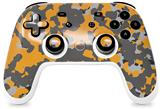 Skin Decal Wrap works with Original Google Stadia Controller WraptorCamo Old School Camouflage Camo Orange Skin Only CONTROLLER NOT INCLUDED