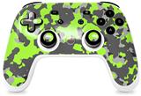 Skin Decal Wrap works with Original Google Stadia Controller WraptorCamo Old School Camouflage Camo Lime Green Skin Only CONTROLLER NOT INCLUDED
