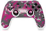 Skin Decal Wrap works with Original Google Stadia Controller WraptorCamo Old School Camouflage Camo Fuschia Hot Pink Skin Only CONTROLLER NOT INCLUDED