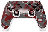 Skin Decal Wrap works with Original Google Stadia Controller WraptorCamo Old School Camouflage Camo Red Dark Skin Only CONTROLLER NOT INCLUDED
