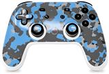 Skin Decal Wrap works with Original Google Stadia Controller WraptorCamo Old School Camouflage Camo Blue Medium Skin Only CONTROLLER NOT INCLUDED