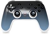 Skin Decal Wrap works with Original Google Stadia Controller Smooth Fades Blue Dust Black Skin Only CONTROLLER NOT INCLUDED