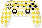 Skin Decal Wrap works with Original Google Stadia Controller Houndstooth Yellow Skin Only CONTROLLER NOT INCLUDED