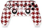 Skin Decal Wrap works with Original Google Stadia Controller Houndstooth Red Dark Skin Only CONTROLLER NOT INCLUDED