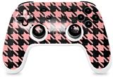 Skin Decal Wrap works with Original Google Stadia Controller Houndstooth Pink on Black Skin Only CONTROLLER NOT INCLUDED
