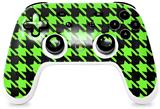 Skin Decal Wrap works with Original Google Stadia Controller Houndstooth Neon Lime Green on Black Skin Only CONTROLLER NOT INCLUDED
