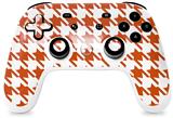 Skin Decal Wrap works with Original Google Stadia Controller Houndstooth Burnt Orange Skin Only CONTROLLER NOT INCLUDED