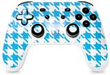 Skin Decal Wrap works with Original Google Stadia Controller Houndstooth Blue Neon Skin Only CONTROLLER NOT INCLUDED