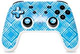 Skin Decal Wrap works with Original Google Stadia Controller Wavey Neon Blue Skin Only CONTROLLER NOT INCLUDED