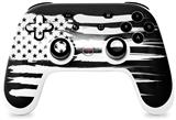 Skin Decal Wrap works with Original Google Stadia Controller Brushed USA American Flag Skin Only CONTROLLER NOT INCLUDED