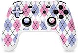 Skin Decal Wrap works with Original Google Stadia Controller Argyle Pink and Blue Skin Only CONTROLLER NOT INCLUDED