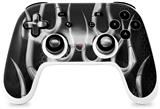 Skin Decal Wrap works with Original Google Stadia Controller Metal Flames Chrome Skin Only CONTROLLER NOT INCLUDED