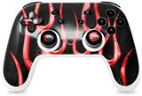 Skin Decal Wrap works with Original Google Stadia Controller Metal Flames Red Skin Only CONTROLLER NOT INCLUDED