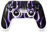 Skin Decal Wrap works with Original Google Stadia Controller Metal Flames Purple Skin Only CONTROLLER NOT INCLUDED