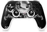 Skin Decal Wrap works with Original Google Stadia Controller Chrome Skull on Black Skin Only CONTROLLER NOT INCLUDED