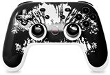 Skin Decal Wrap works with Original Google Stadia Controller Big Kiss Lips White on Black Skin Only CONTROLLER NOT INCLUDED