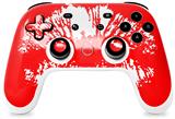 Skin Decal Wrap works with Original Google Stadia Controller Big Kiss Lips White on Red Skin Only CONTROLLER NOT INCLUDED