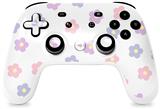 Skin Decal Wrap works with Original Google Stadia Controller Pastel Flowers Skin Only CONTROLLER NOT INCLUDED
