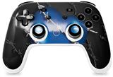 Skin Decal Wrap works with Original Google Stadia Controller Barbwire Heart Blue Skin Only CONTROLLER NOT INCLUDED