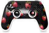 Skin Decal Wrap works with Original Google Stadia Controller Strawberries on Black Skin Only CONTROLLER NOT INCLUDED