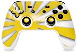 Skin Decal Wrap works with Original Google Stadia Controller Rising Sun Japanese Flag Yellow Skin Only CONTROLLER NOT INCLUDED