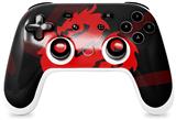 Skin Decal Wrap works with Original Google Stadia Controller Oriental Dragon Red on Black Skin Only CONTROLLER NOT INCLUDED