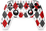 Skin Decal Wrap works with Original Google Stadia Controller Argyle Red and Gray Skin Only CONTROLLER NOT INCLUDED