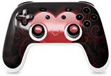 Skin Decal Wrap works with Original Google Stadia Controller Glass Heart Grunge Red Skin Only CONTROLLER NOT INCLUDED