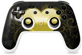 Skin Decal Wrap works with Original Google Stadia Controller Glass Heart Grunge Yellow Skin Only CONTROLLER NOT INCLUDED