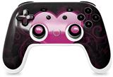 Skin Decal Wrap works with Original Google Stadia Controller Glass Heart Grunge Hot Pink Skin Only CONTROLLER NOT INCLUDED