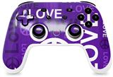 Skin Decal Wrap works with Original Google Stadia Controller Love and Peace Purple Skin Only CONTROLLER NOT INCLUDED