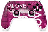 Skin Decal Wrap works with Original Google Stadia Controller Love and Peace Hot Pink Skin Only CONTROLLER NOT INCLUDED