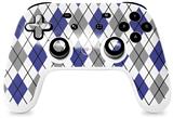 Skin Decal Wrap works with Original Google Stadia Controller Argyle Blue and Gray Skin Only CONTROLLER NOT INCLUDED
