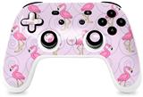 Skin Decal Wrap works with Original Google Stadia Controller Flamingos on Pink Skin Only CONTROLLER NOT INCLUDED