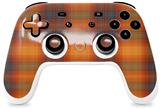 Skin Decal Wrap works with Original Google Stadia Controller Plaid Pumpkin Orange Skin Only CONTROLLER NOT INCLUDED
