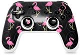 Skin Decal Wrap works with Original Google Stadia Controller Flamingos on Black Skin Only CONTROLLER NOT INCLUDED