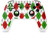 Skin Decal Wrap works with Original Google Stadia Controller Argyle Red and Green Skin Only CONTROLLER NOT INCLUDED