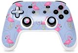 Skin Decal Wrap works with Original Google Stadia Controller Flamingos on Blue Skin Only CONTROLLER NOT INCLUDED