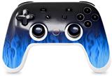 Skin Decal Wrap works with Original Google Stadia Controller Fire Blue Skin Only CONTROLLER NOT INCLUDED