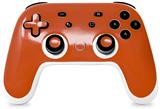 Skin Decal Wrap works with Original Google Stadia Controller Solids Collection Burnt Orange Skin Only CONTROLLER NOT INCLUDED