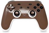 Skin Decal Wrap works with Original Google Stadia Controller Solids Collection Chocolate Brown Skin Only CONTROLLER NOT INCLUDED
