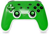 Skin Decal Wrap works with Original Google Stadia Controller Solids Collection Green Skin Only CONTROLLER NOT INCLUDED