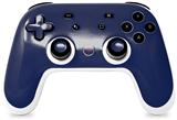 Skin Decal Wrap works with Original Google Stadia Controller Solids Collection Navy Blue Skin Only CONTROLLER NOT INCLUDED