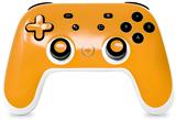 Skin Decal Wrap works with Original Google Stadia Controller Solids Collection Orange Skin Only CONTROLLER NOT INCLUDED
