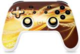 Skin Decal Wrap works with Original Google Stadia Controller Mystic Vortex Yellow Skin Only CONTROLLER NOT INCLUDED