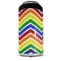 WraptorSkinz Skin Decal Wrap compatible with Yeti 16oz Tal Colster Can Cooler Insulator Zig Zag Rainbow (COOLER NOT INCLUDED)